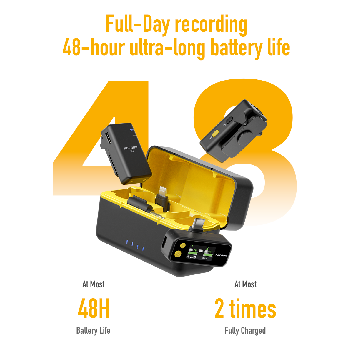 FULAIM X5M Wireless Lavalier Microphone System