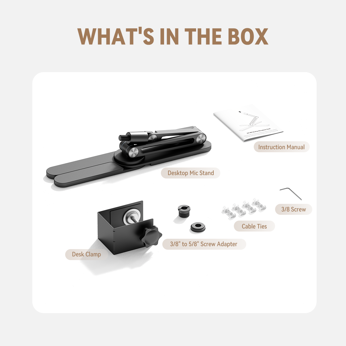 X37 Foldable Mic Boom Arm