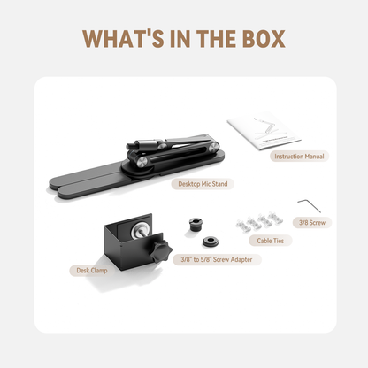X37 Foldable Mic Boom Arm