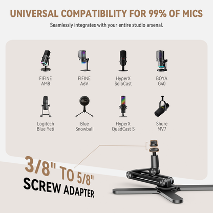X37 Foldable Mic Boom Arm