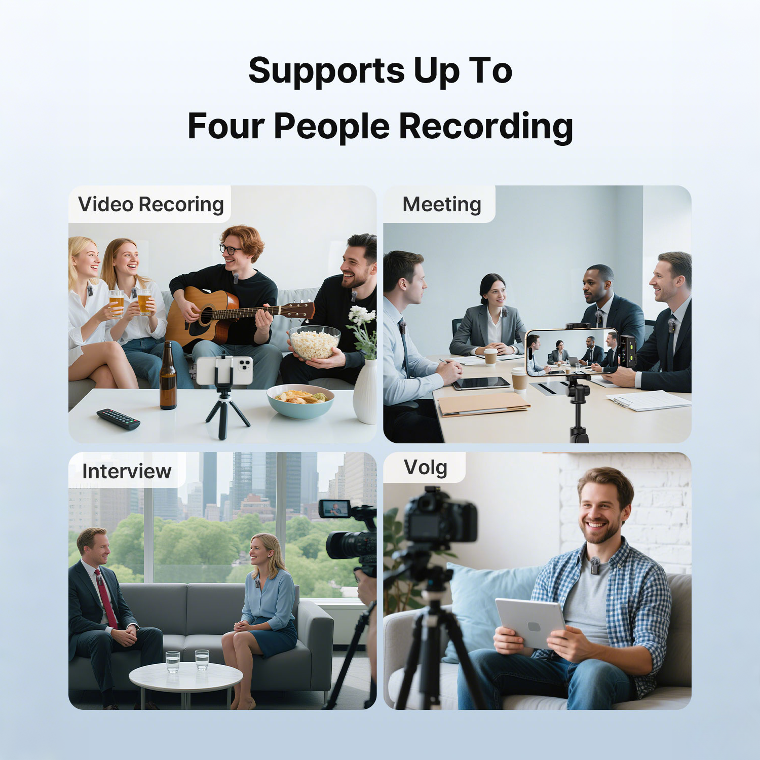 FULAIM X6PRO Wireless Lavalier Microphone System